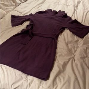 Purple cashmere dress